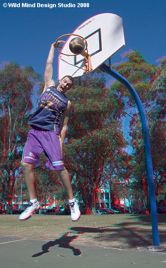 Russel Hinder - Sydney Kings 3D photograph